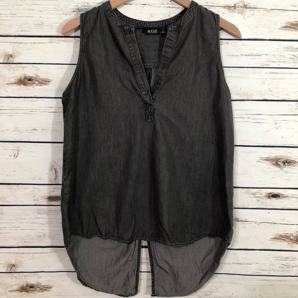 a.n.a Tops - ANA Tuxedo tale top